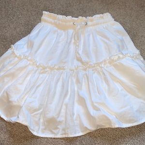White skirt